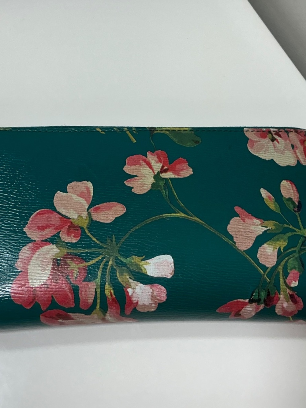 Gucci blooms green leather zippy wallet - Picture 2 of 11